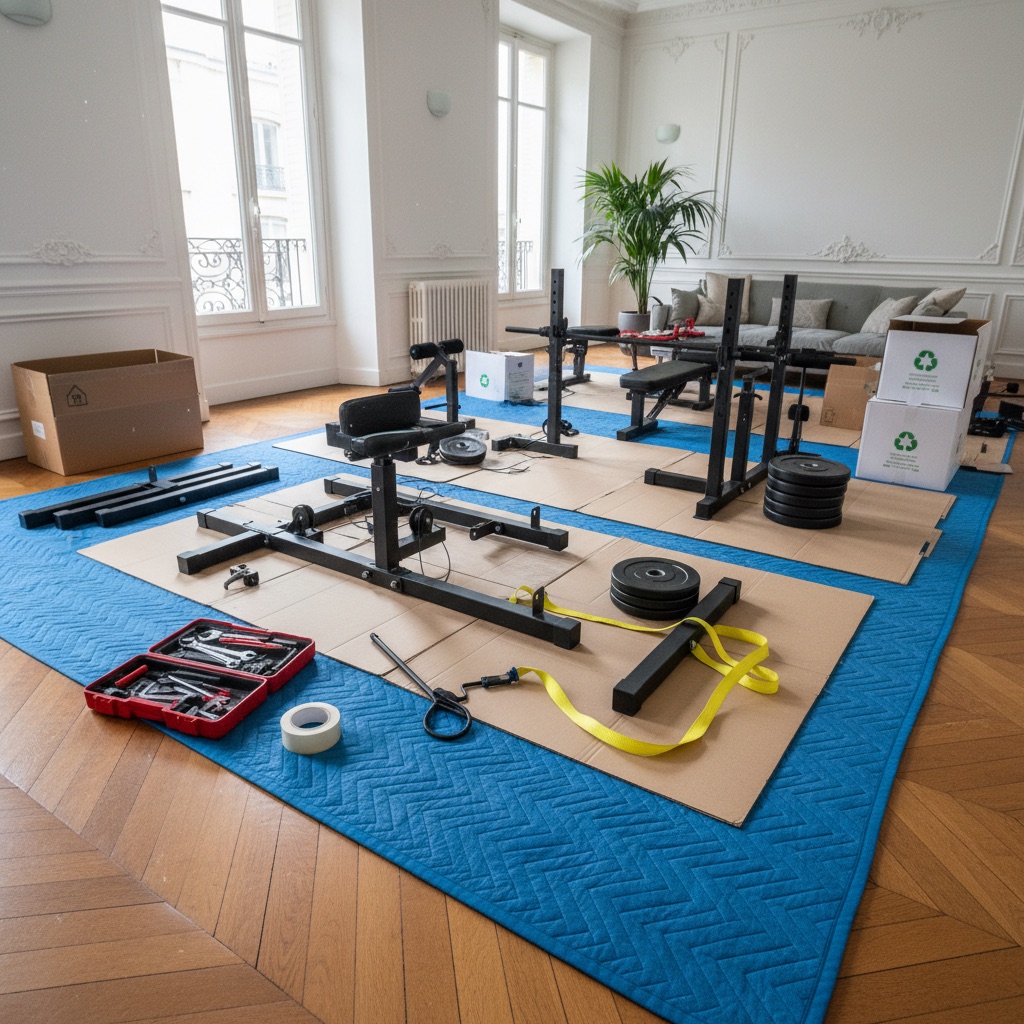 Référence intervention Bordeaux: Démontage et évacuation d’un home gym complet - appartement Triangle d’Or