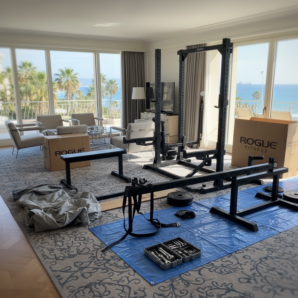 Référence intervention Cannes: Installation d’un espace fitness hôtel Cannes - 8 machines