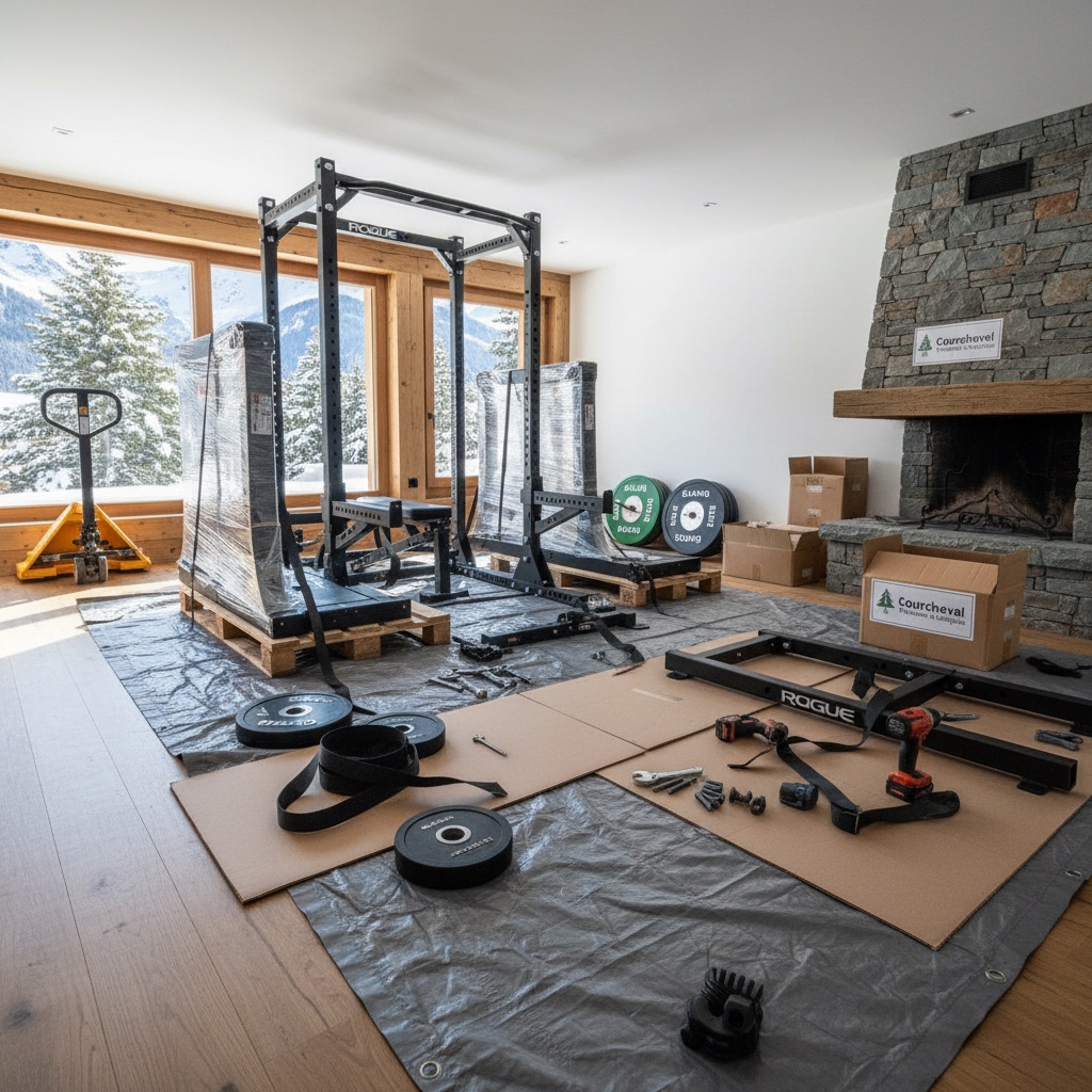 Référence intervention Courchevel: Démontage et évacuation d’un home gym - résidence premium Courchevel
