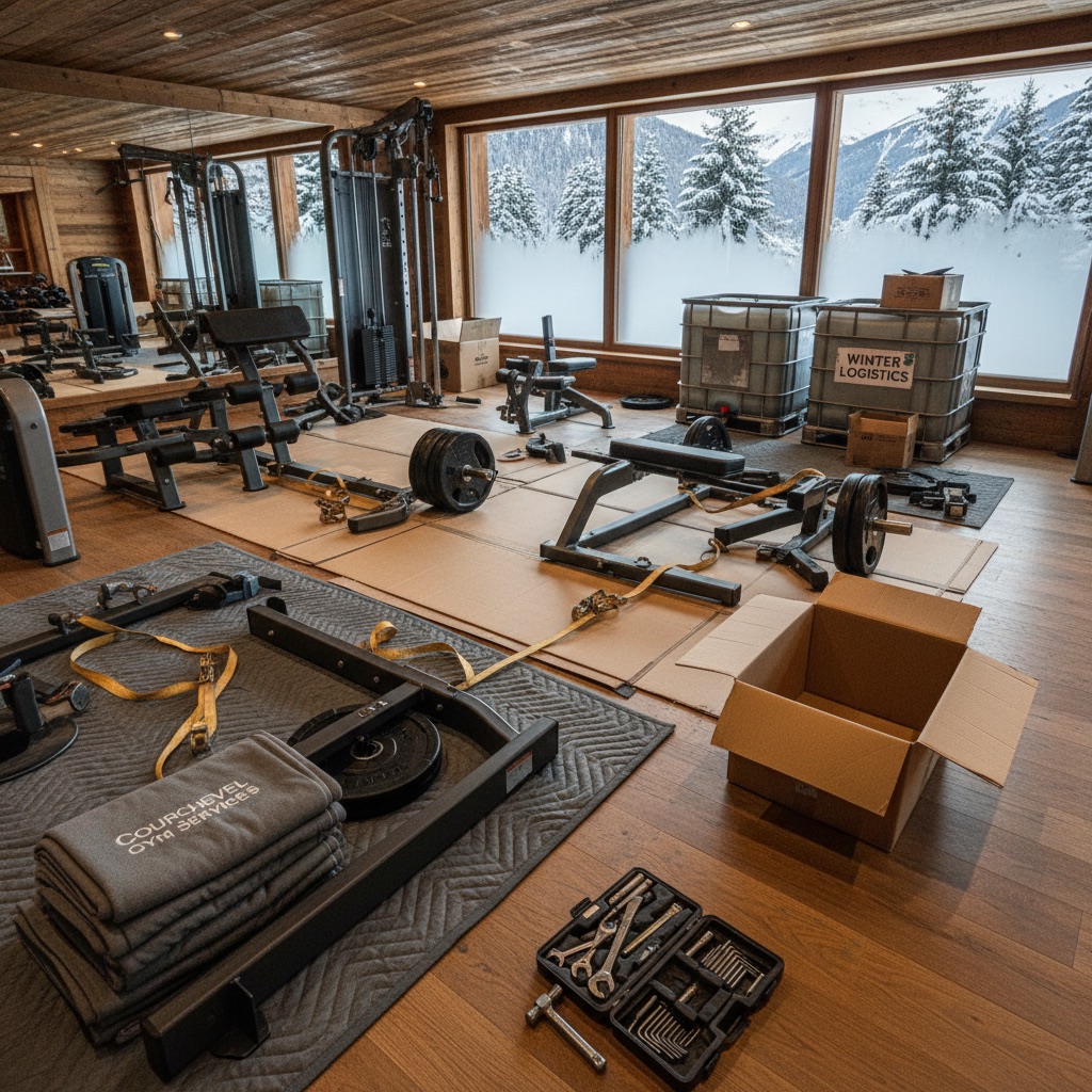 Référence intervention Courchevel: Relocalisation d’équipements Matrix - chalet privé avec accès complexe