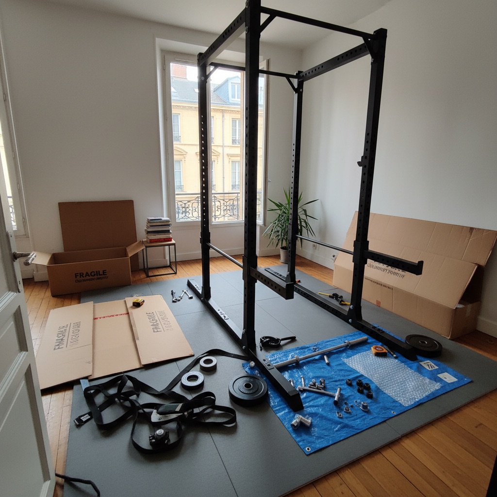 Référence intervention Lyon: Installation salle de sport hôtel Part-Dieu - 8 machines