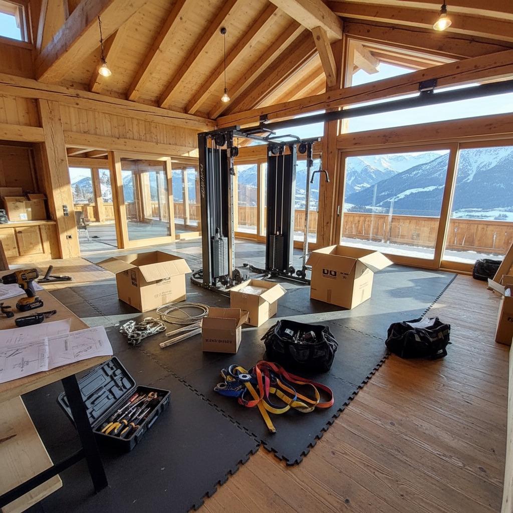 Référence intervention Megève: Relocalisation d’équipements Matrix dans un chalet familial Megève