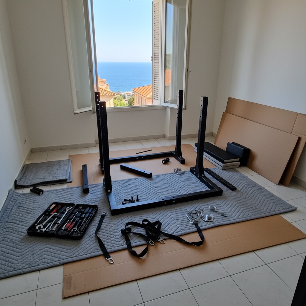 Référence intervention Nice: Installation salle de sport hôtel premium Nice - 8 machines